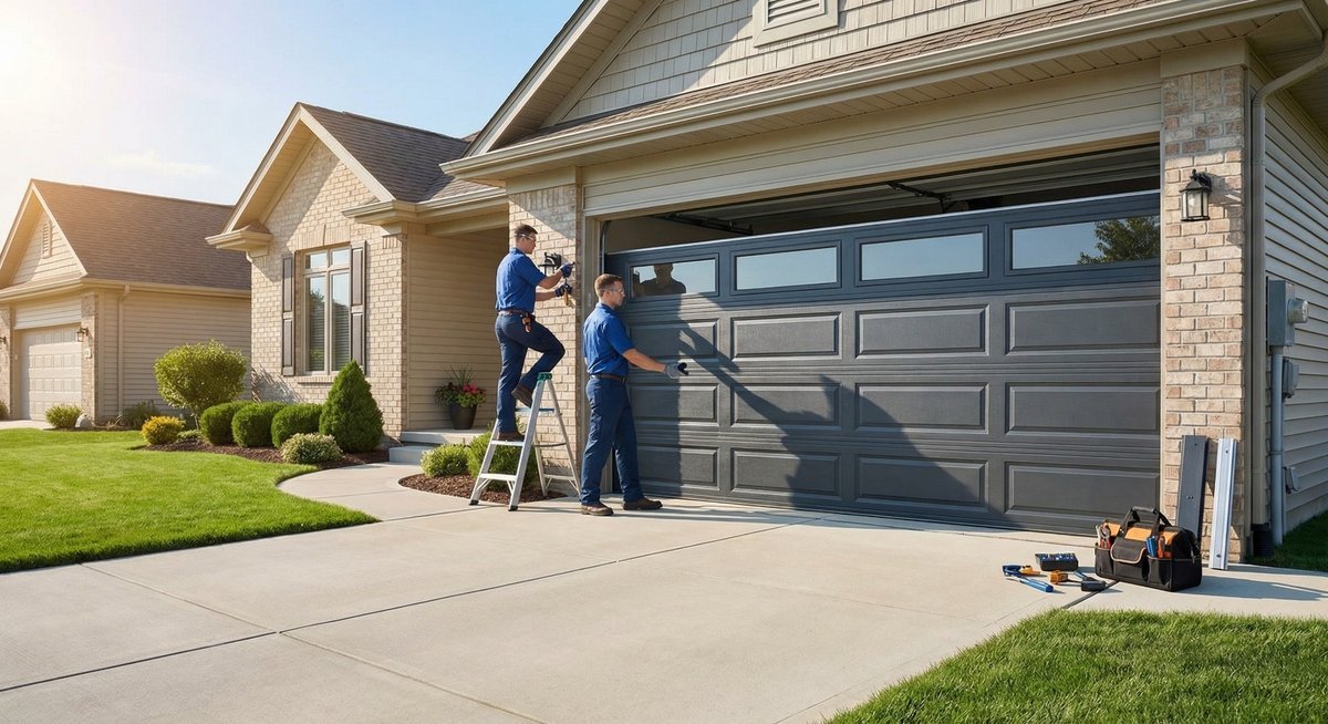 Garage door repair work, gallery photo 6
